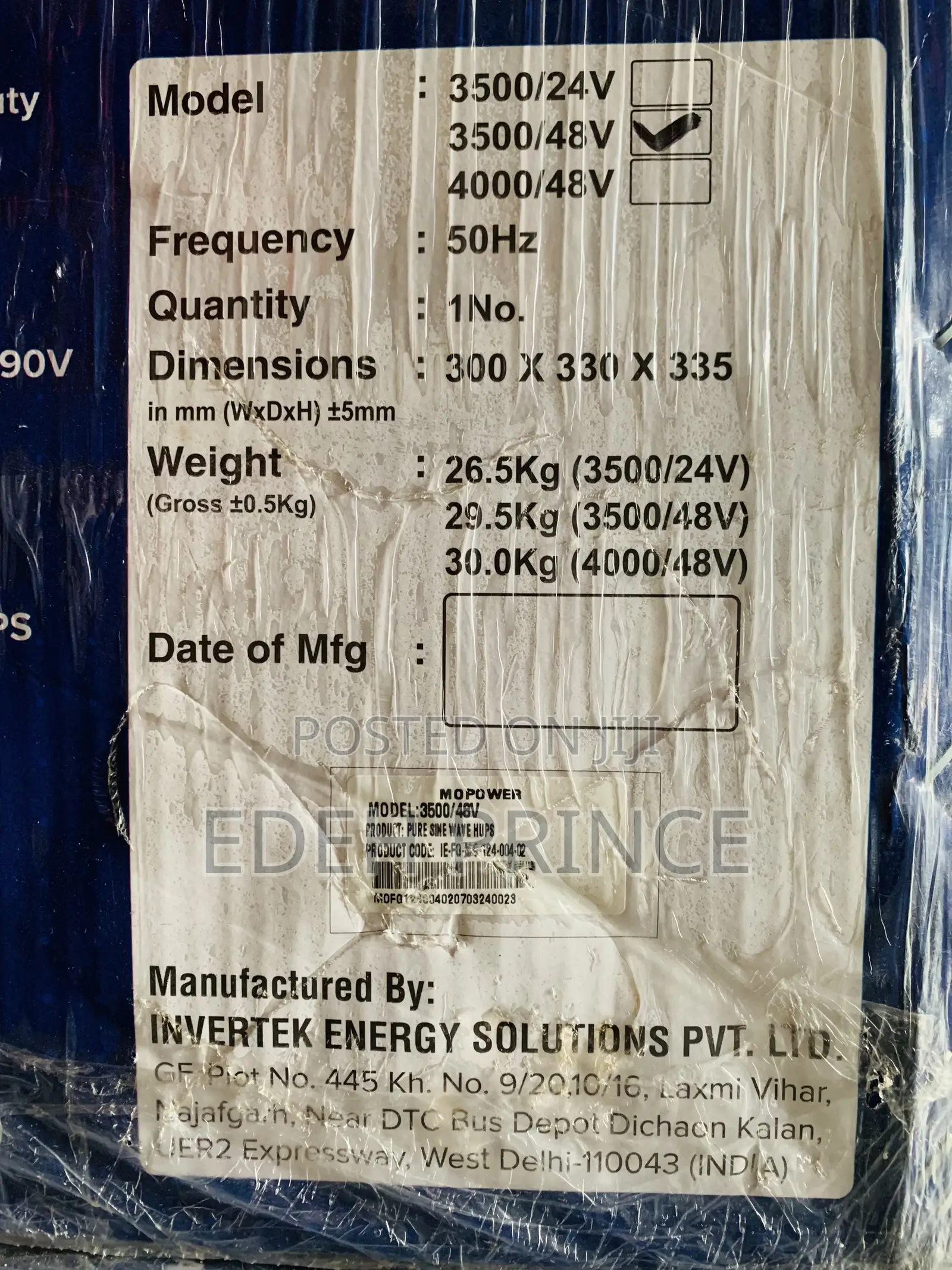 3.5kva Mopower Inverters