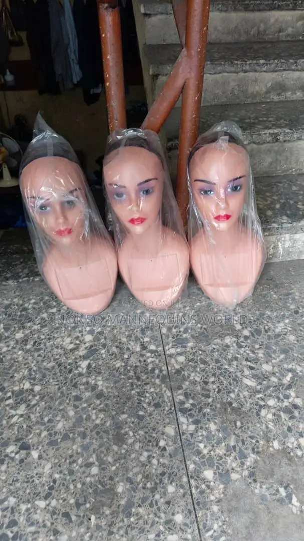Plastic Long Neck Heads For Displaying Wigs And Hats