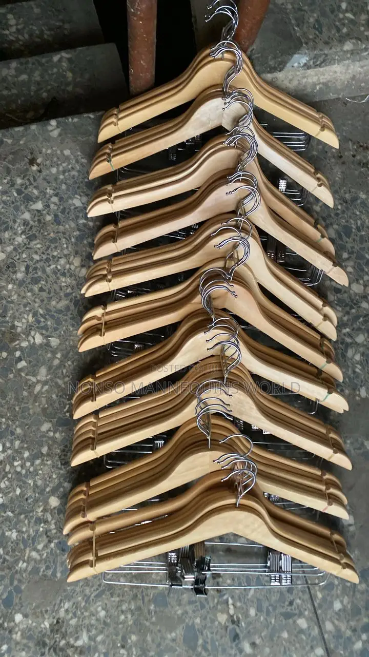 Sets of Wooden Clip Hangers