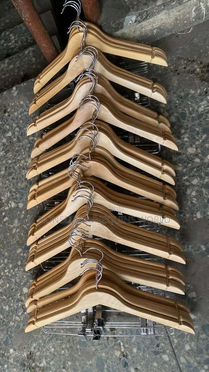 Sets of Wooden Clip Hangers