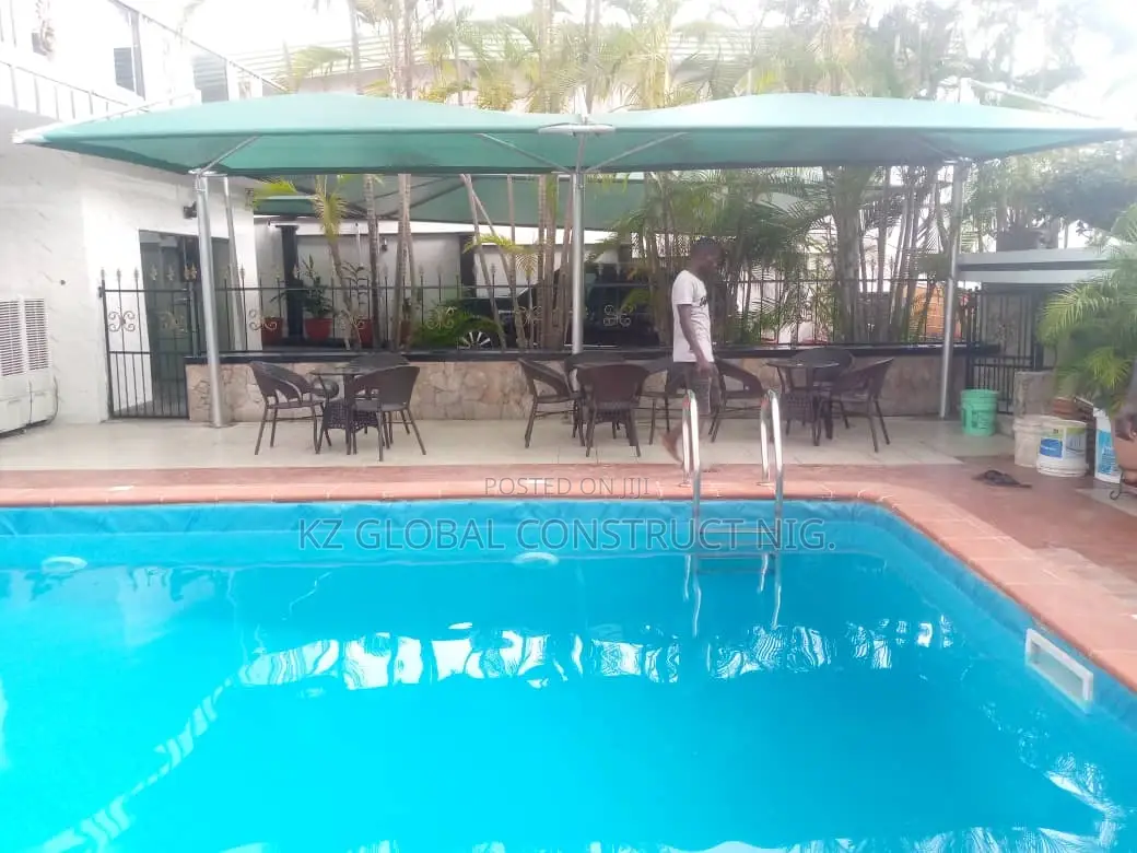 Carport With Net Coverings for Swimming Pool