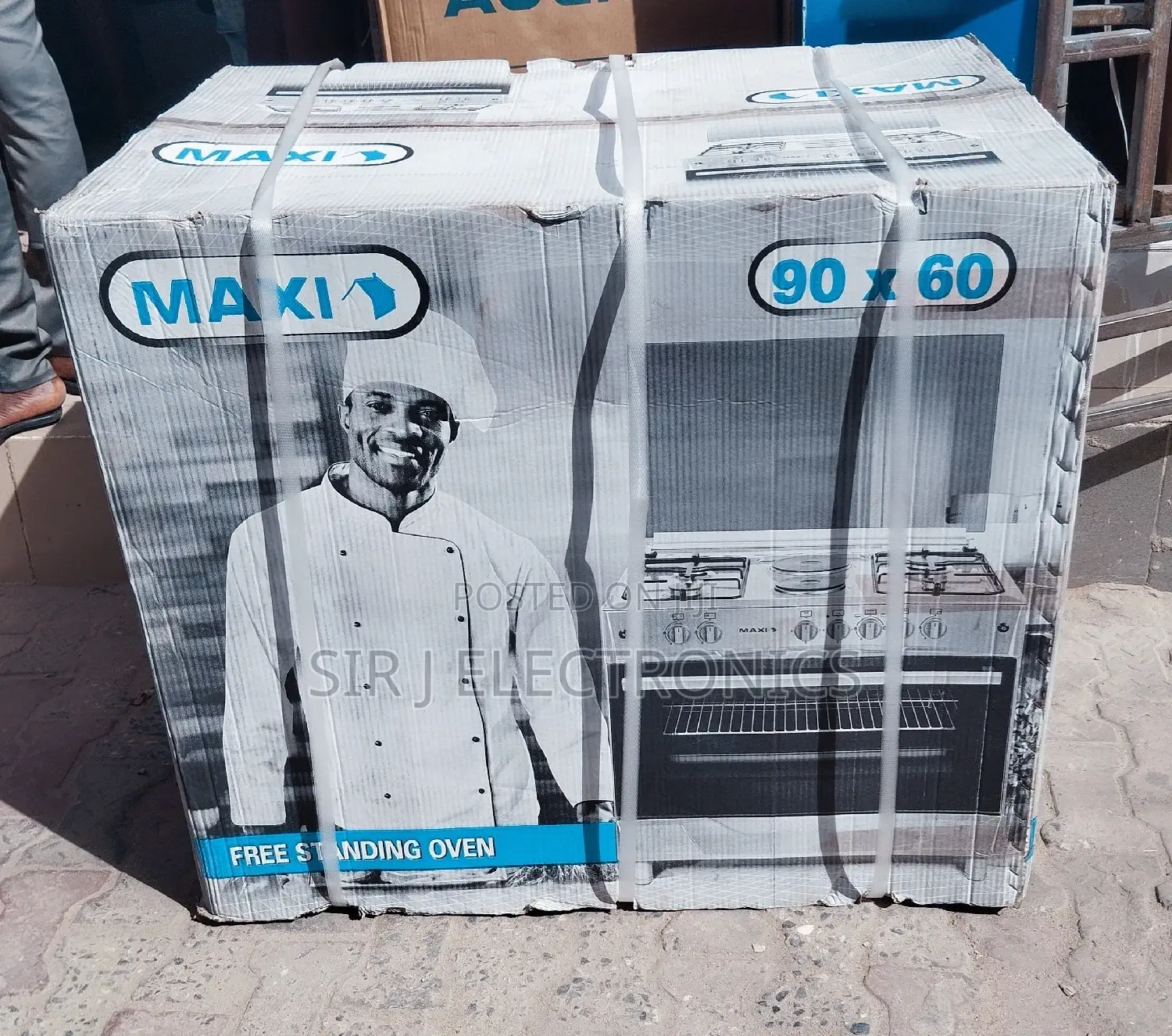 60 by 90 MAXI 6 BURNER (4 + 2) GAS COOKER WITH OVEN/GRILL