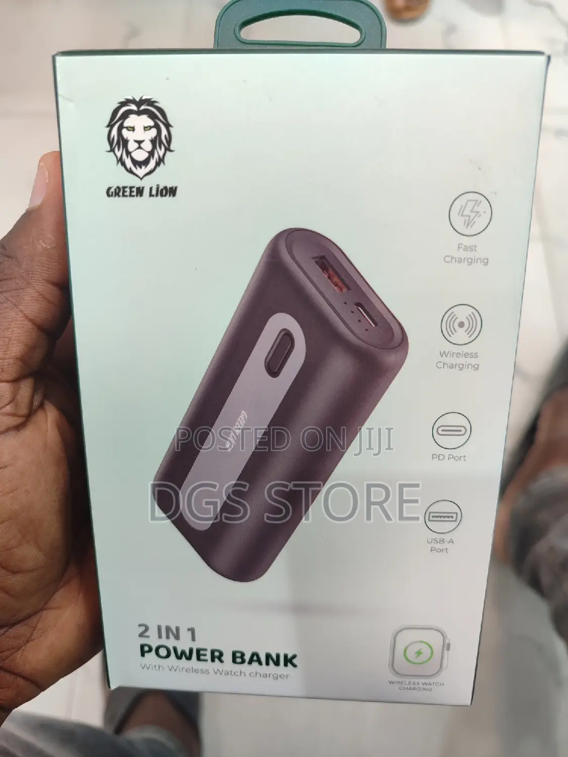 Green Lion 2in1 Power Bank 10,000mah Wireless Watch Charger