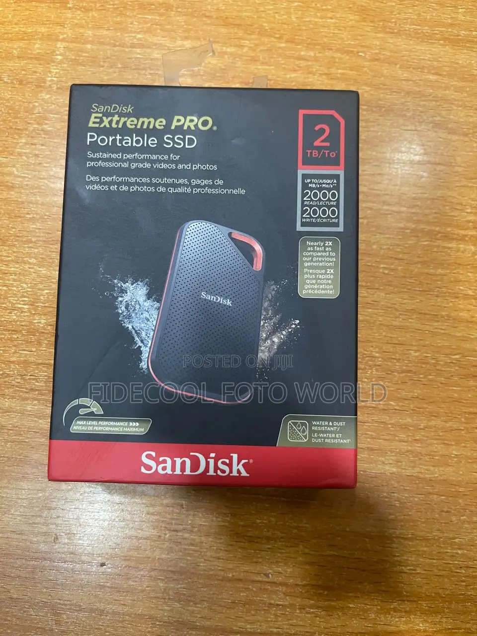 Sandisk Extreme Portable SSD 2tb 2000mbs
