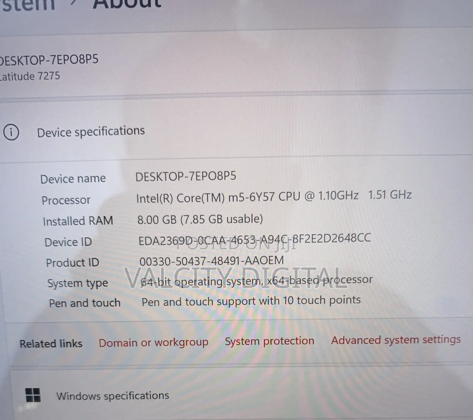 Laptop Dell Latitude 7285 8GB SSD 256GB
