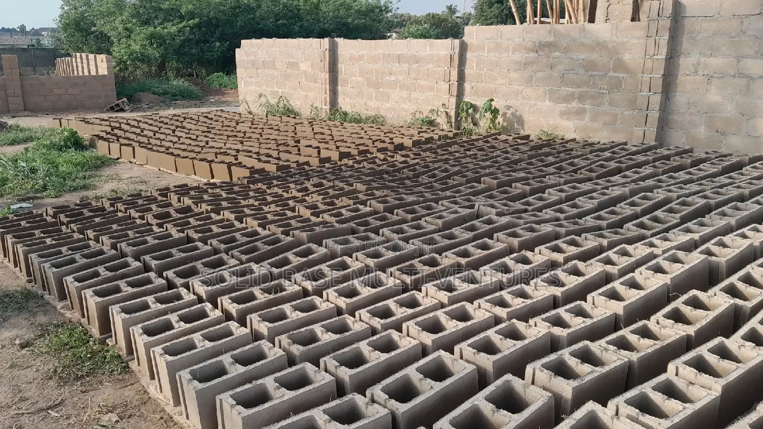 We Are Available for Mobile Production of Concrete Blocks