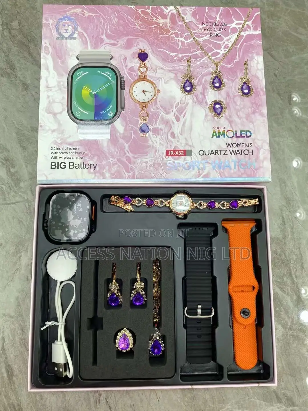 Jr-X32 2.2inch Full Screen Women’S Quartz Watch for Sport