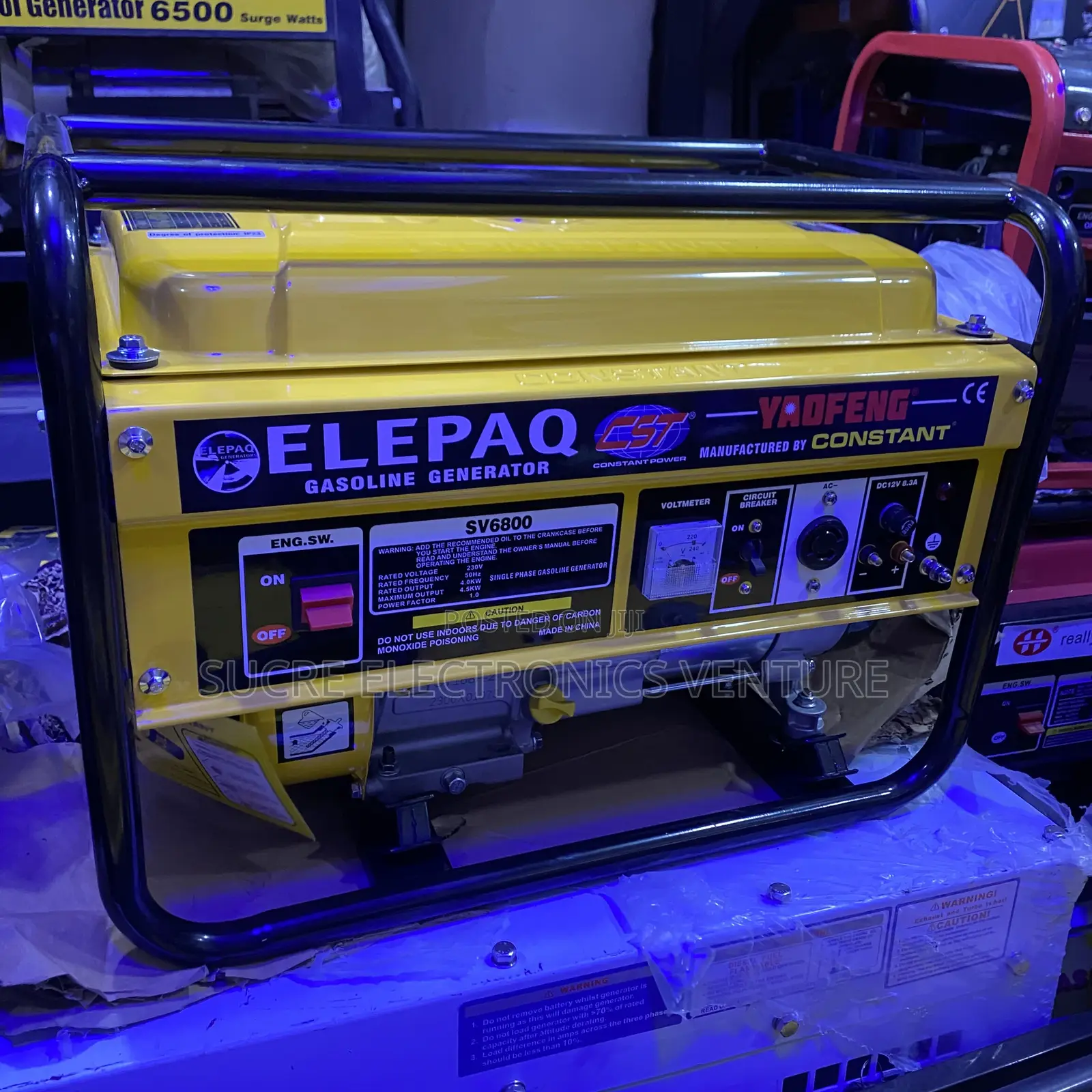 Brand New 4.5kva Elepaq Petrol Generator Manual Start