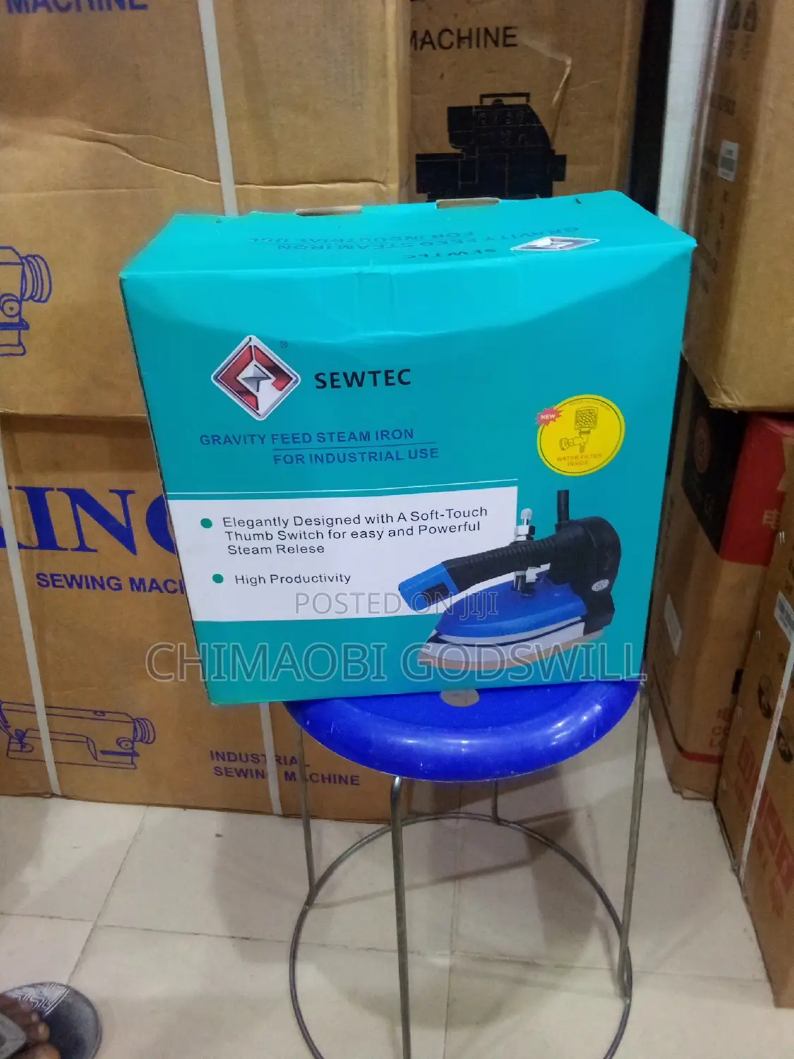 Industrial Steaming Hanging Iron.