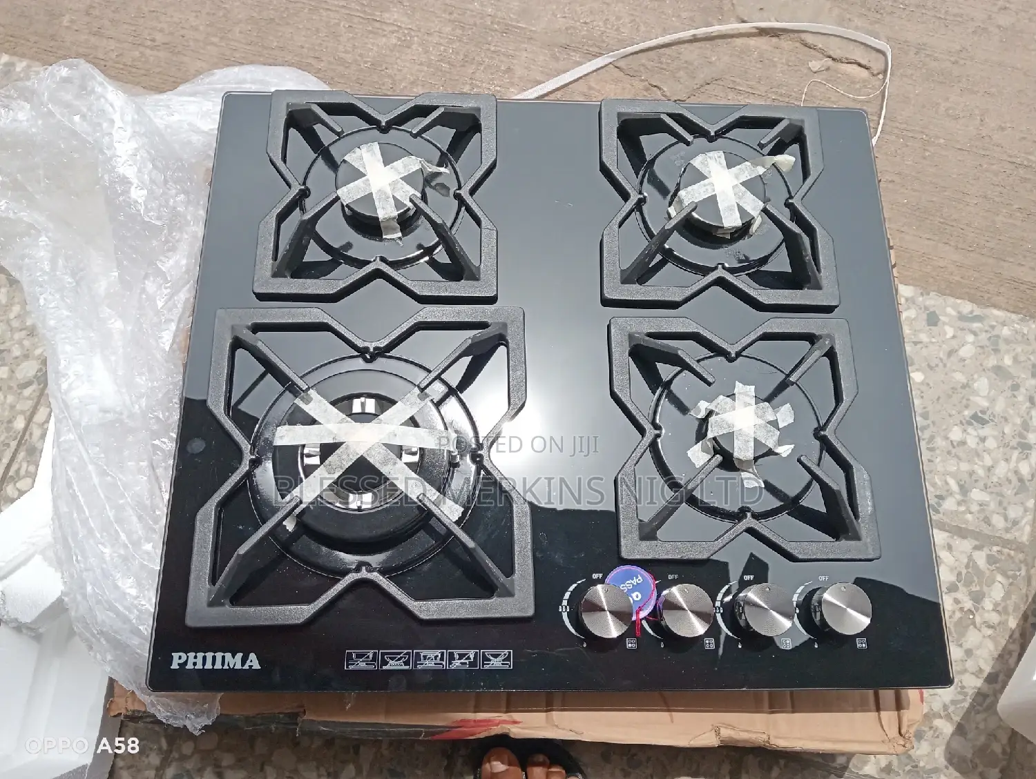 Phima Inbuilt Gas Cooker 4 Gas Burners