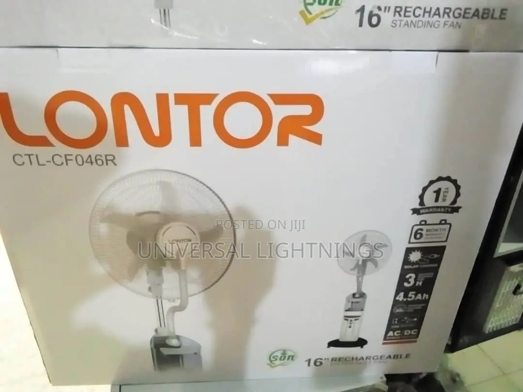 16inches Lontor Rechargeable Fan