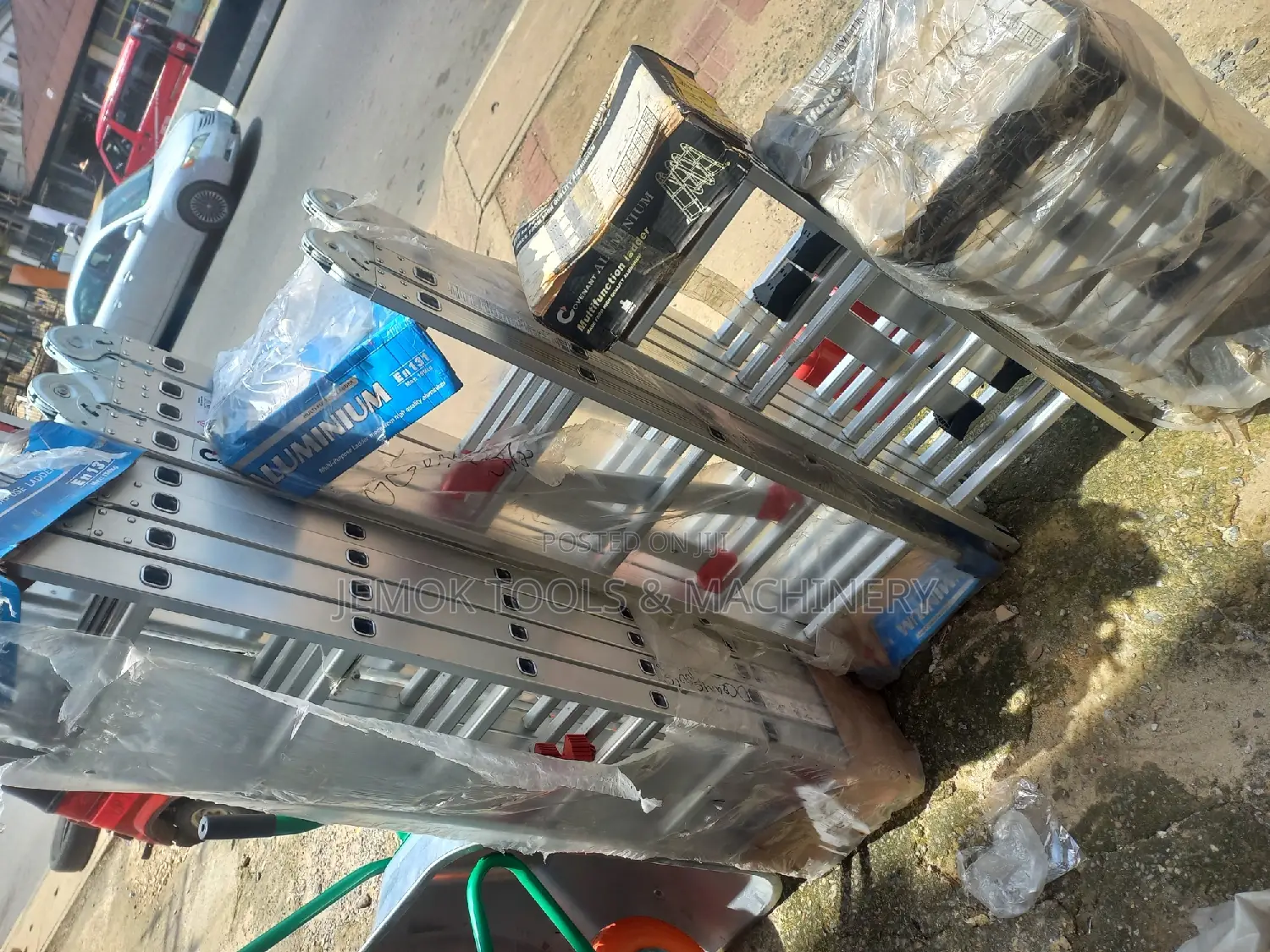 4 by 4 Foldable Aluminum Ladder