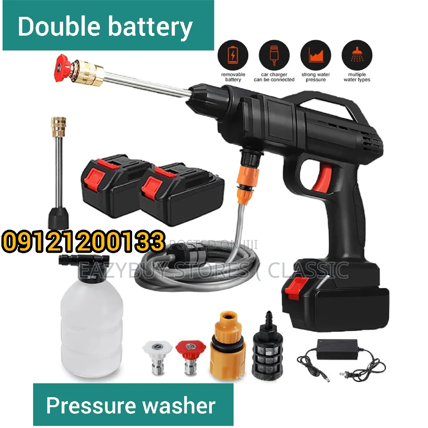 High Power Pressure Car Washer and Garden Sprayer