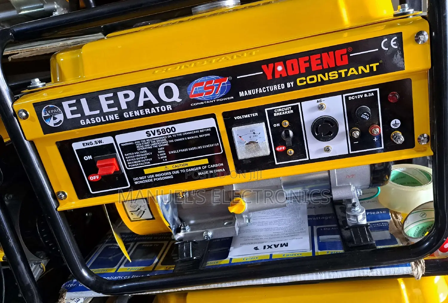 {}{}3.5kva Elepaq Constant Petrol Generator Model Sv5800m