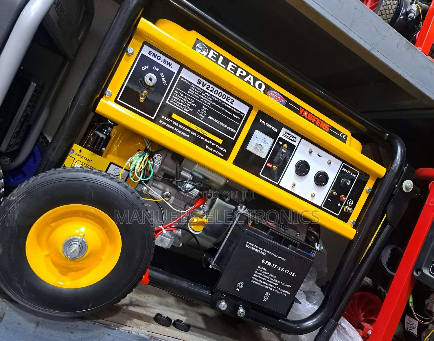 ₩¥£ 10.5kva Elepaq Constant Petrol Generator 100% Copper Coi