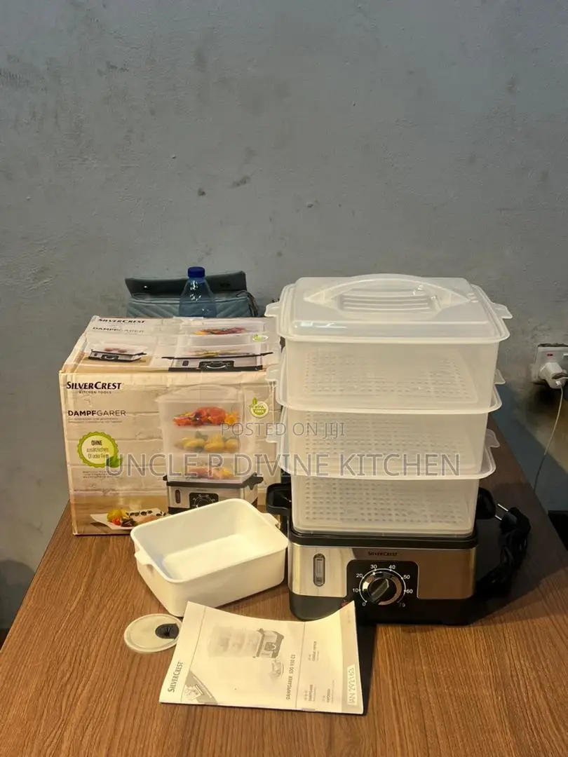 3 Layer Silver Crest Food Steamer, Designed in Style.