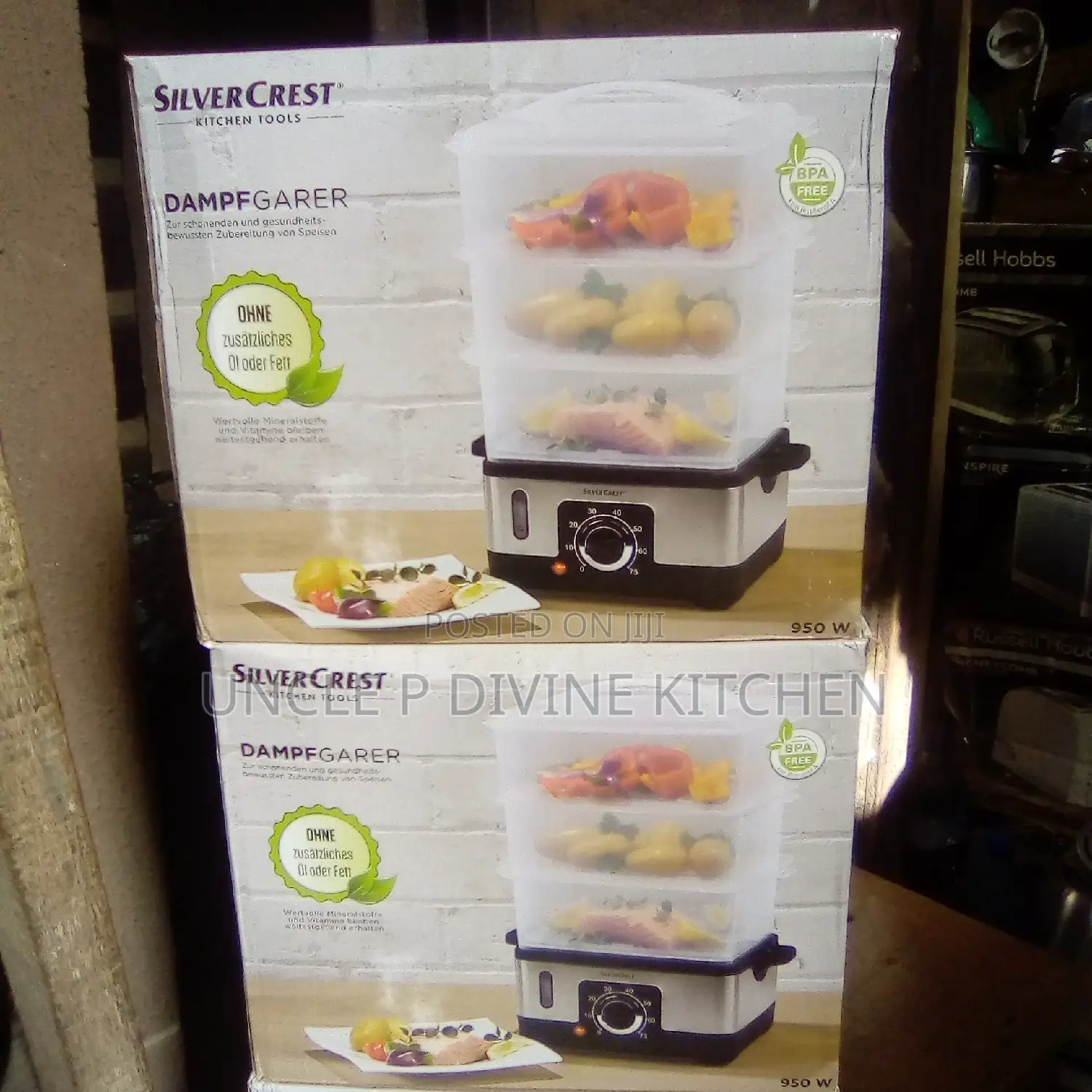 3 Layer Silver Crest Food Steamer, Designed in Style.