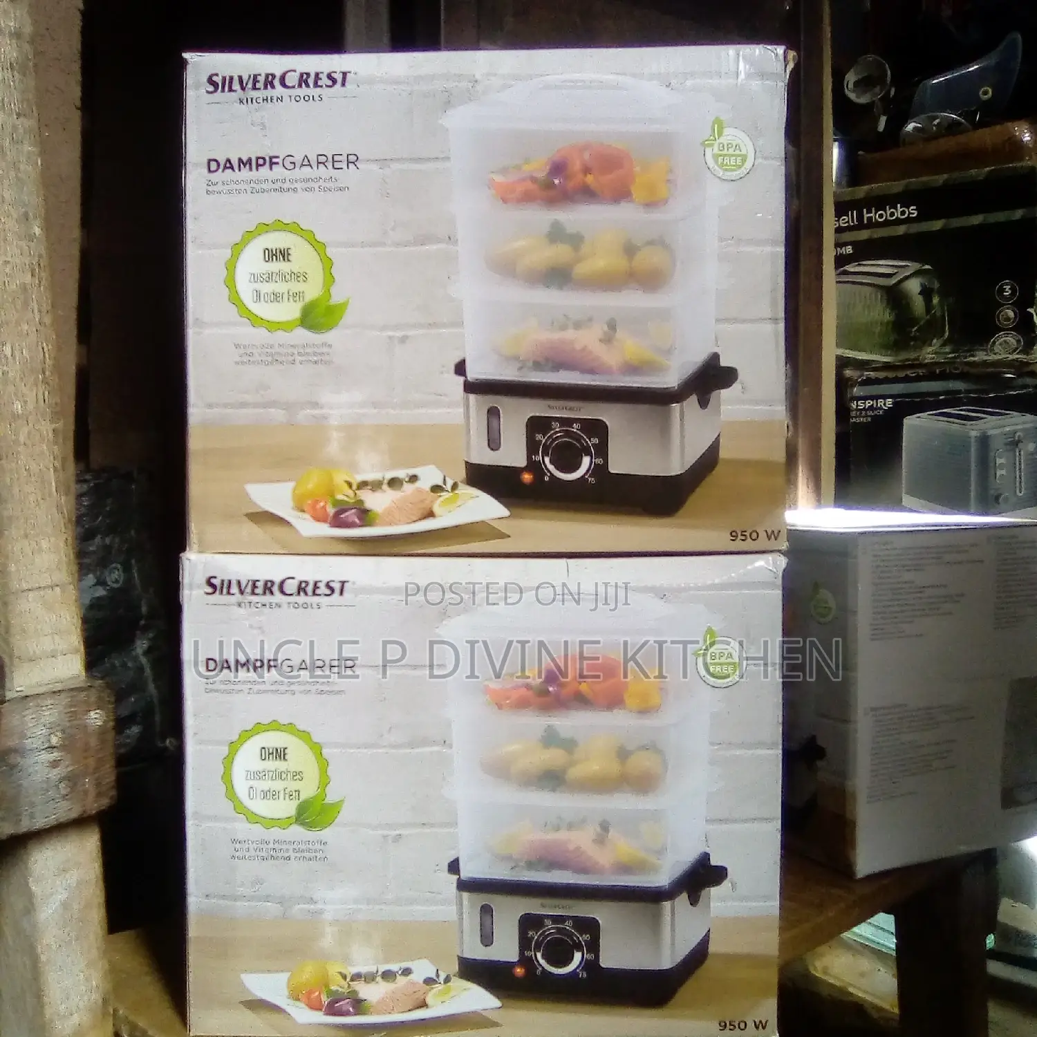 3 Layer Silver Crest Food Steamer, Designed in Style.