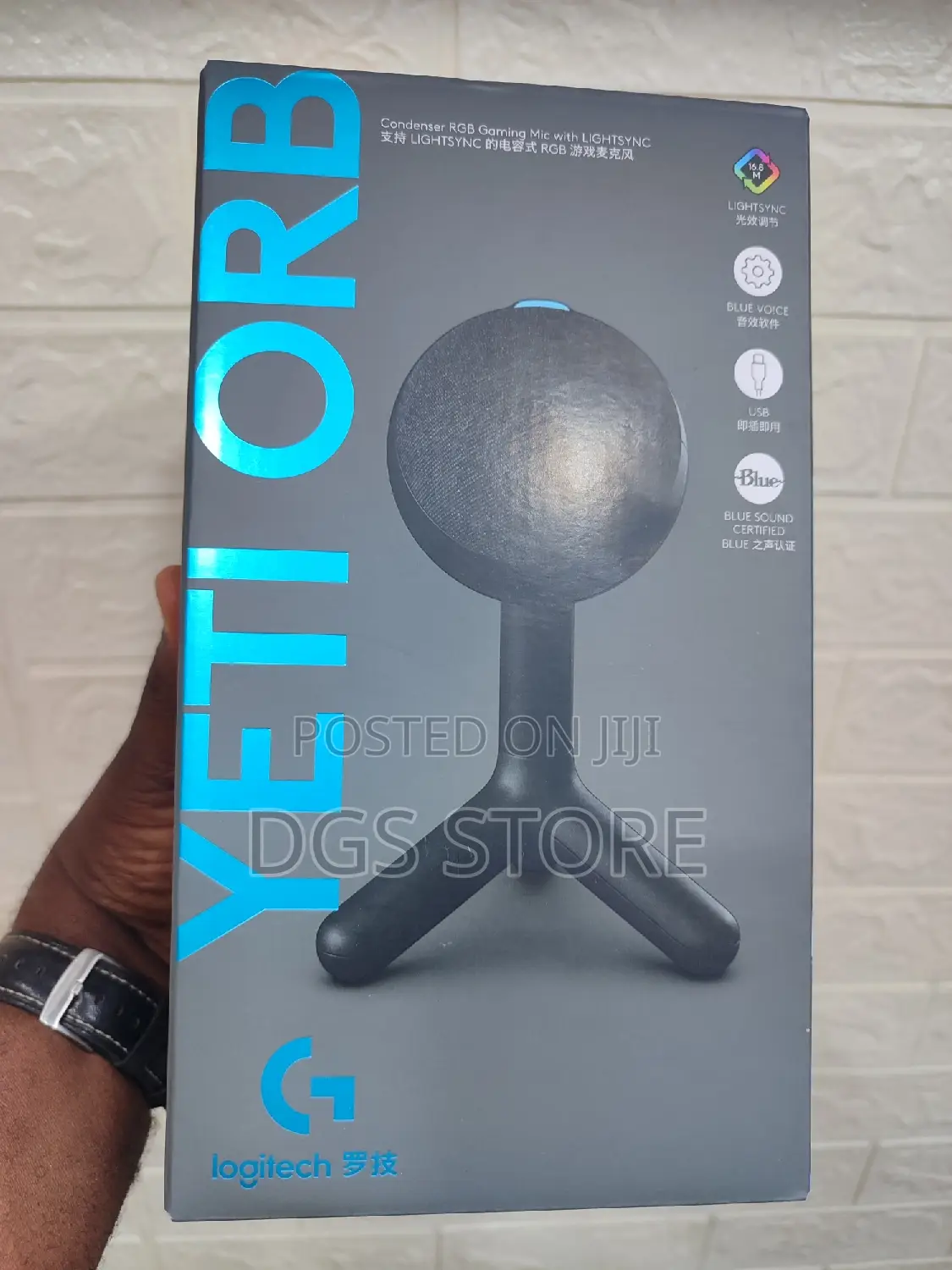 Logitech Yeti Orb Condenser RGB Gaming Mic With Lightsync