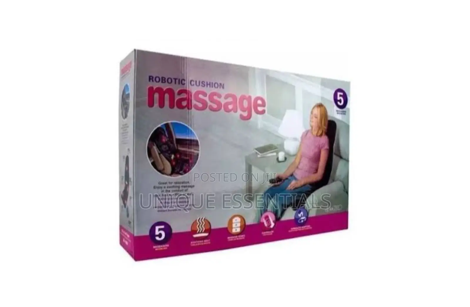 Portable Robotic Cushion Massager For Cars And Home Use