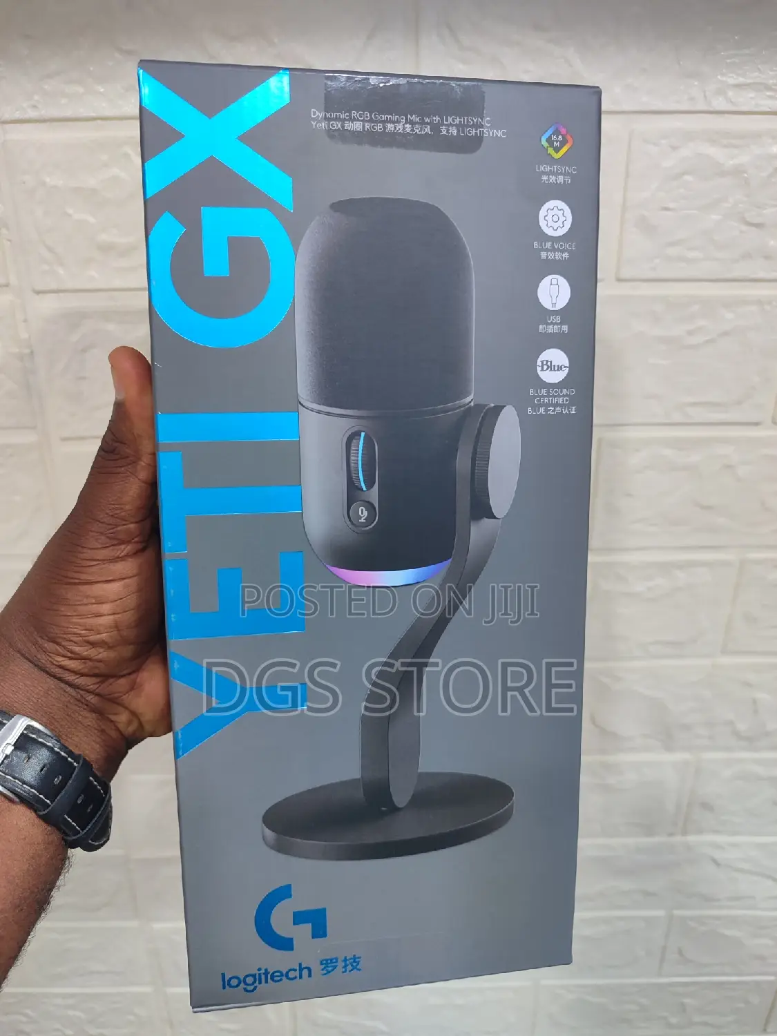 Logitech Yeti GX Dynamic RGB Gaming Microphone