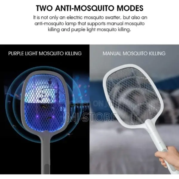 ￼
￼
￼
￼
￼
2 in 1 Rechargeable Electric Fly Mosquito Swa