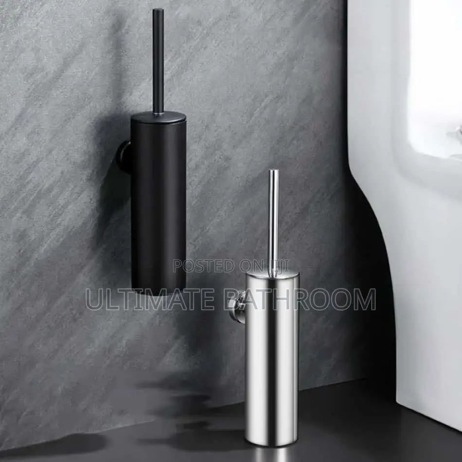 Black Brass Wall Hanging Toilet Brush
