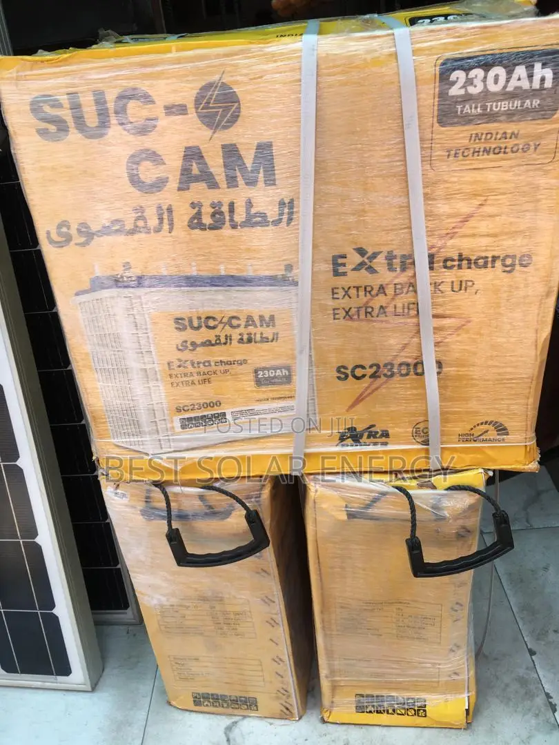 Suc Cam Tubular Battery 230a/12v