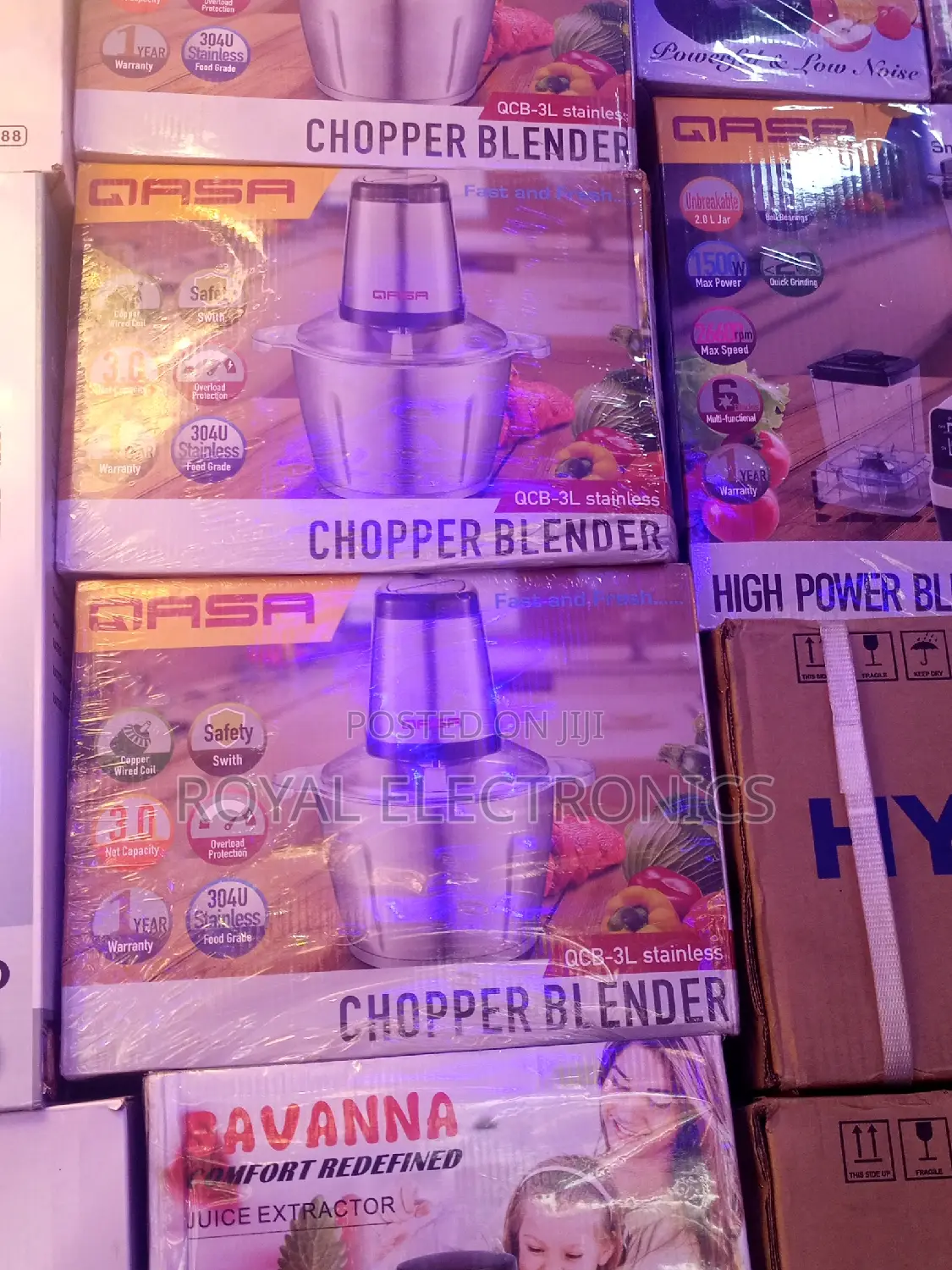 Standard New Qasa CHOPPER BLENDER QCB-3L Stainless