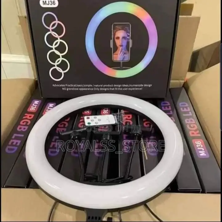 14 Inches RGB Ringlight With Tripod Stand