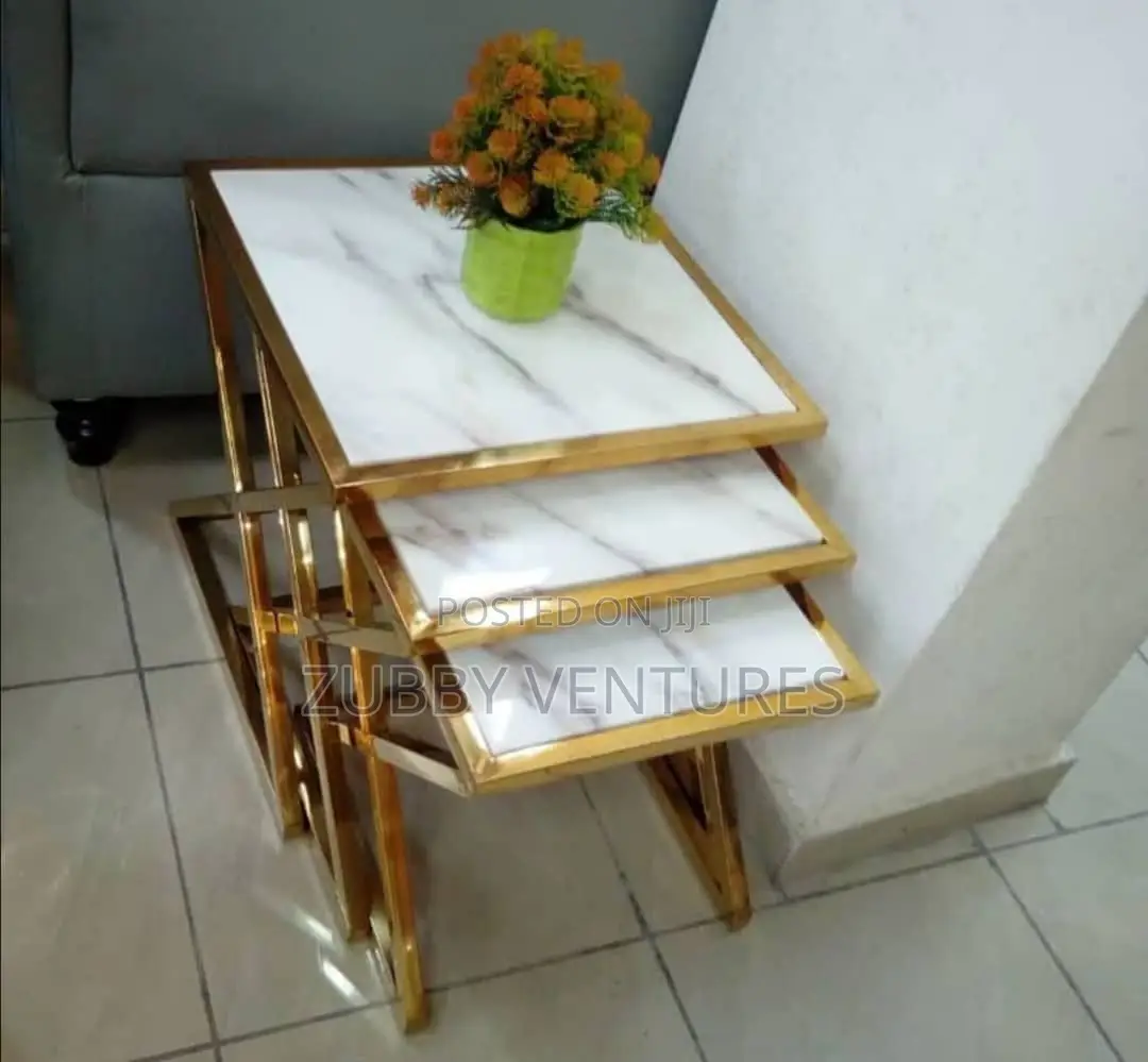 Brand New and Imported 3in1 Marble Top Side Stools