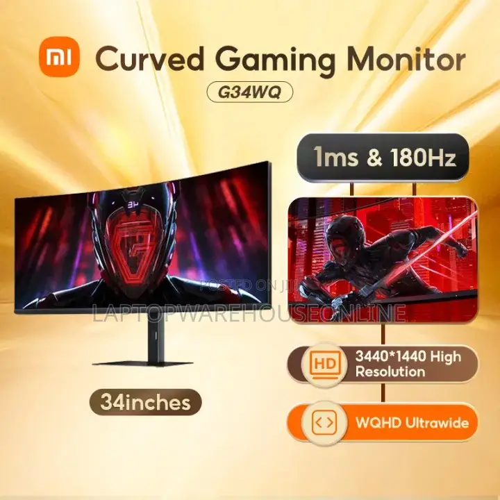 Xiaomi Redmi 34inch WQHD Curved Gaming 180hz Monitor