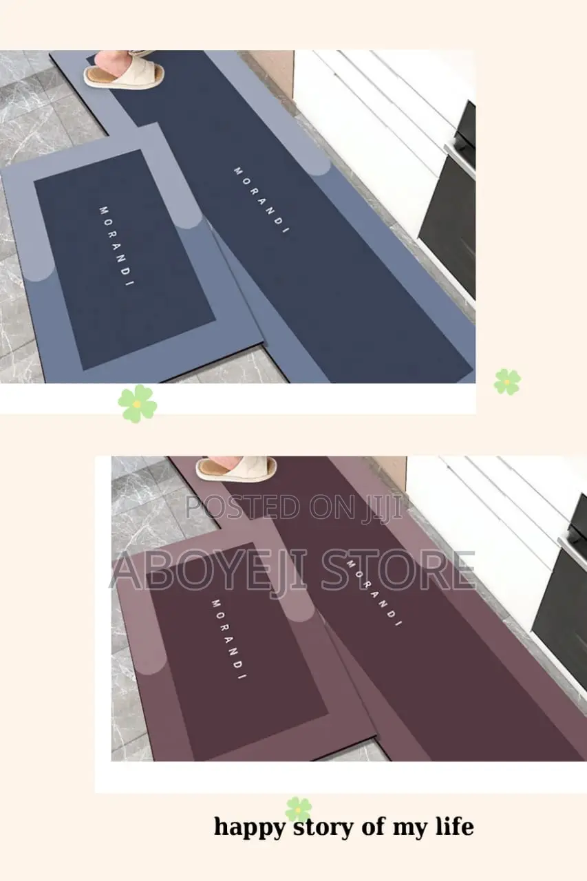 Kitchen Runner Water Absorbent Footmats 2in1