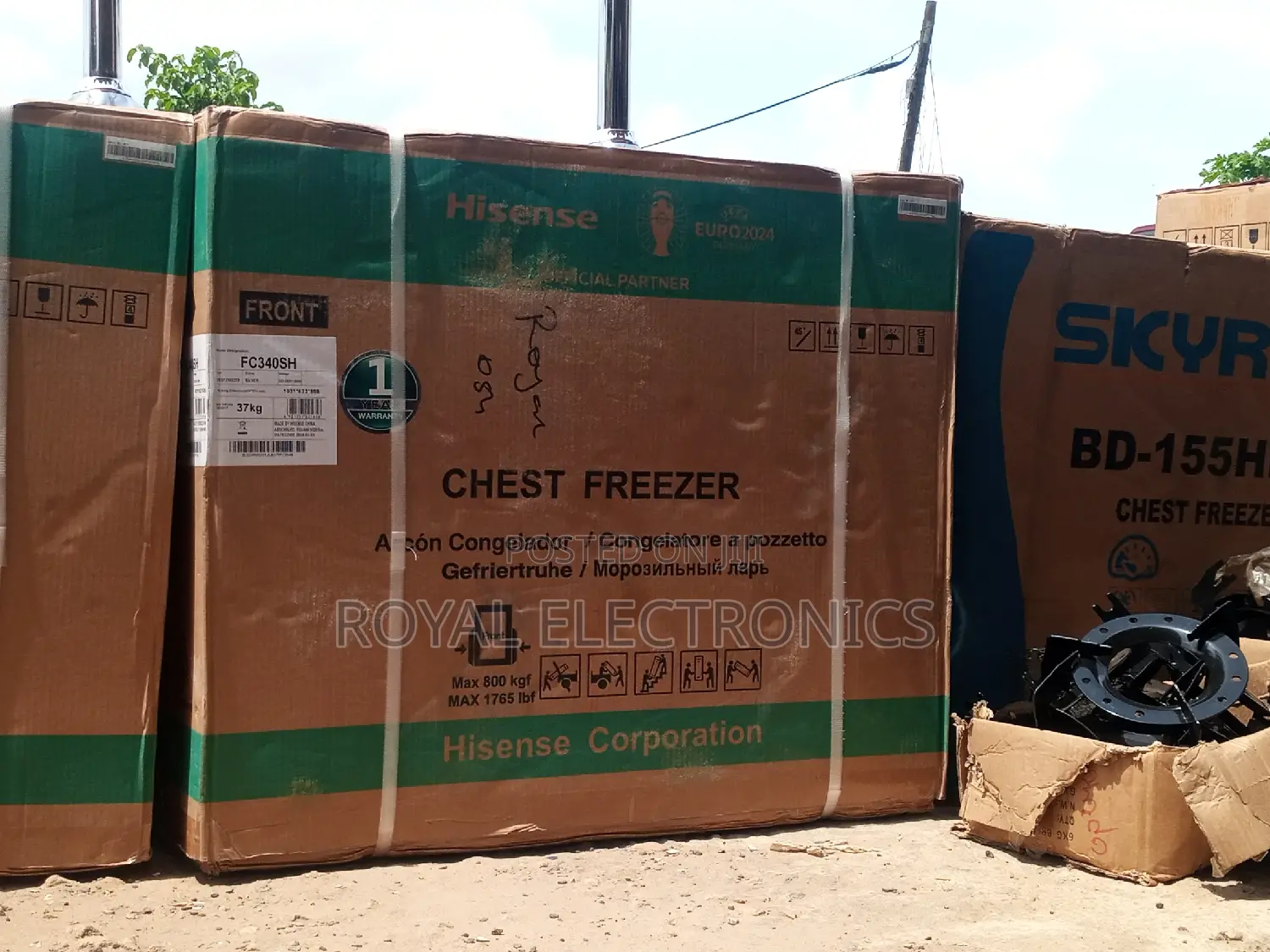 Brand New Hisense Fc-340sh 250l Chest Freezer - Silver