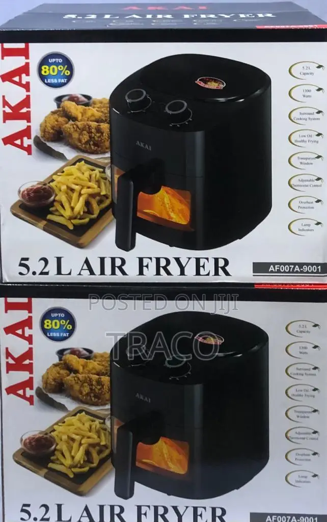 AKAI 5.2litres Electric Air Fryer-1500w