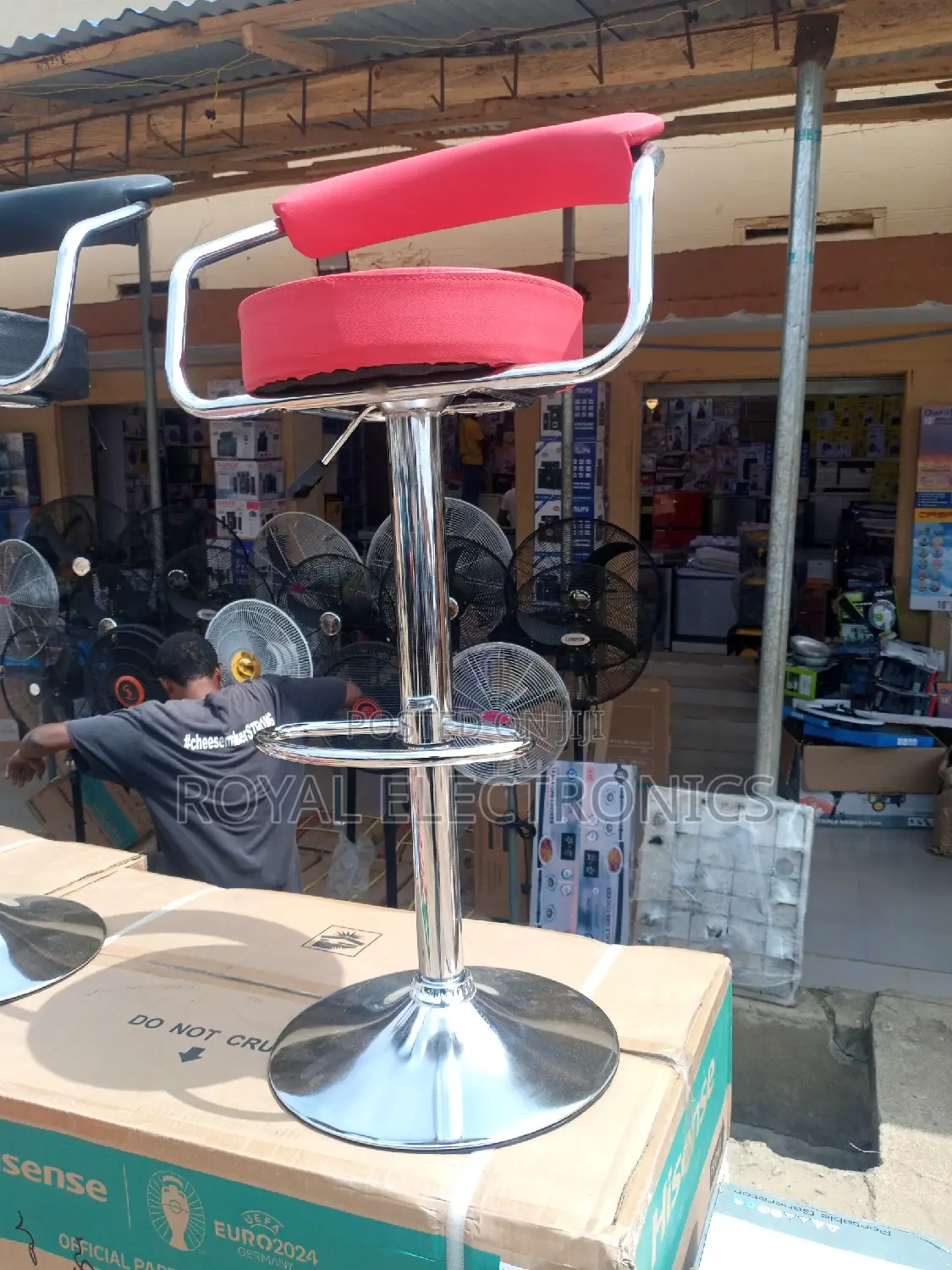 Multipurpose New Chrome Bar Stool With Backrest