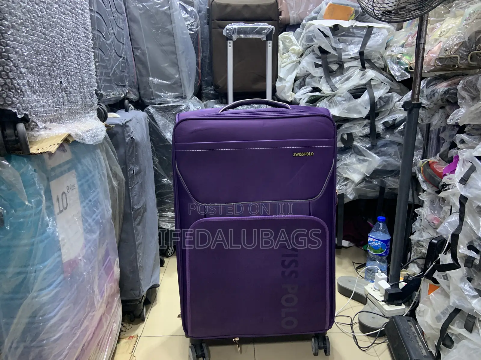Big Size Quality Purple Swiss Polo Travel Luggage