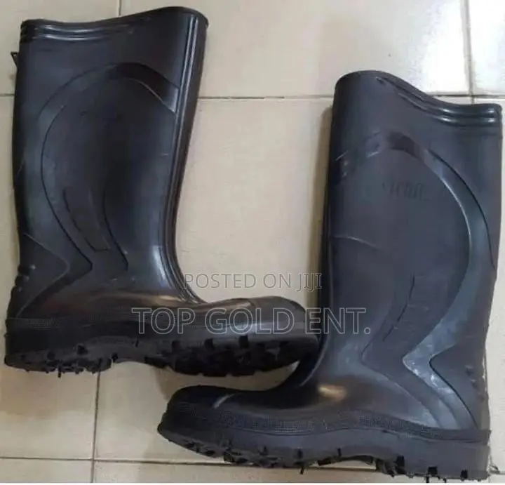 Black None Safety Rain Boot