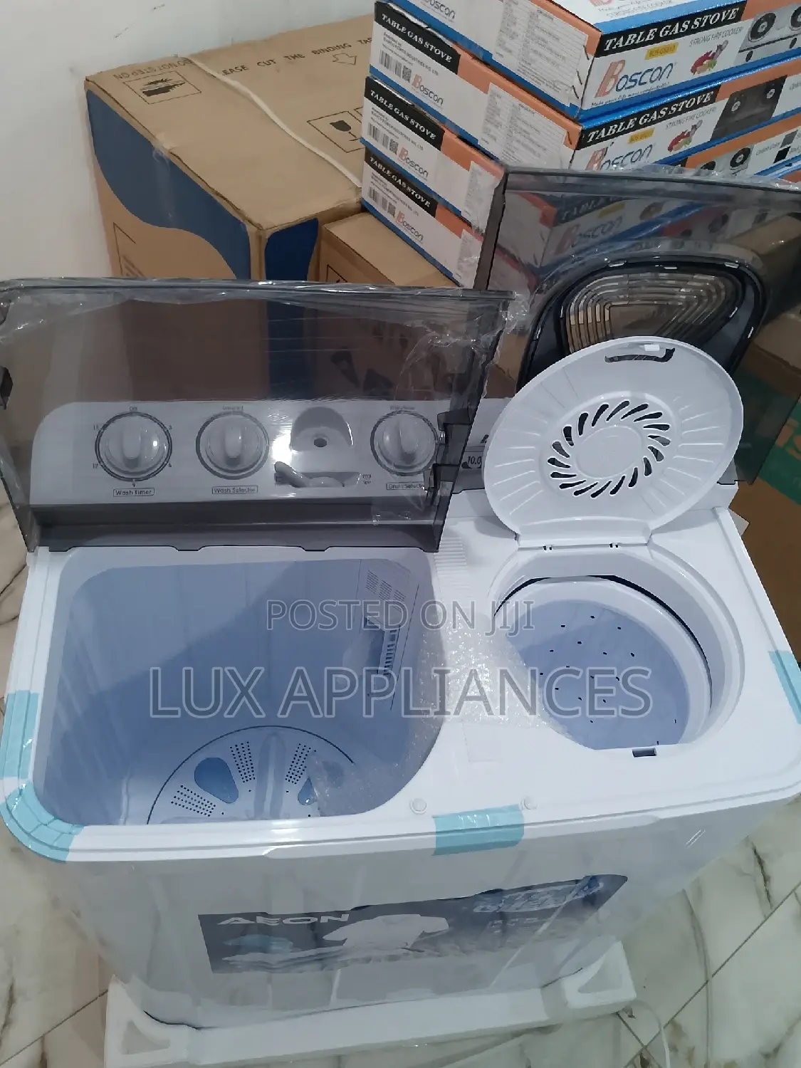 Low Energy Consumption Aeon Twin Tube Wash And Spin
