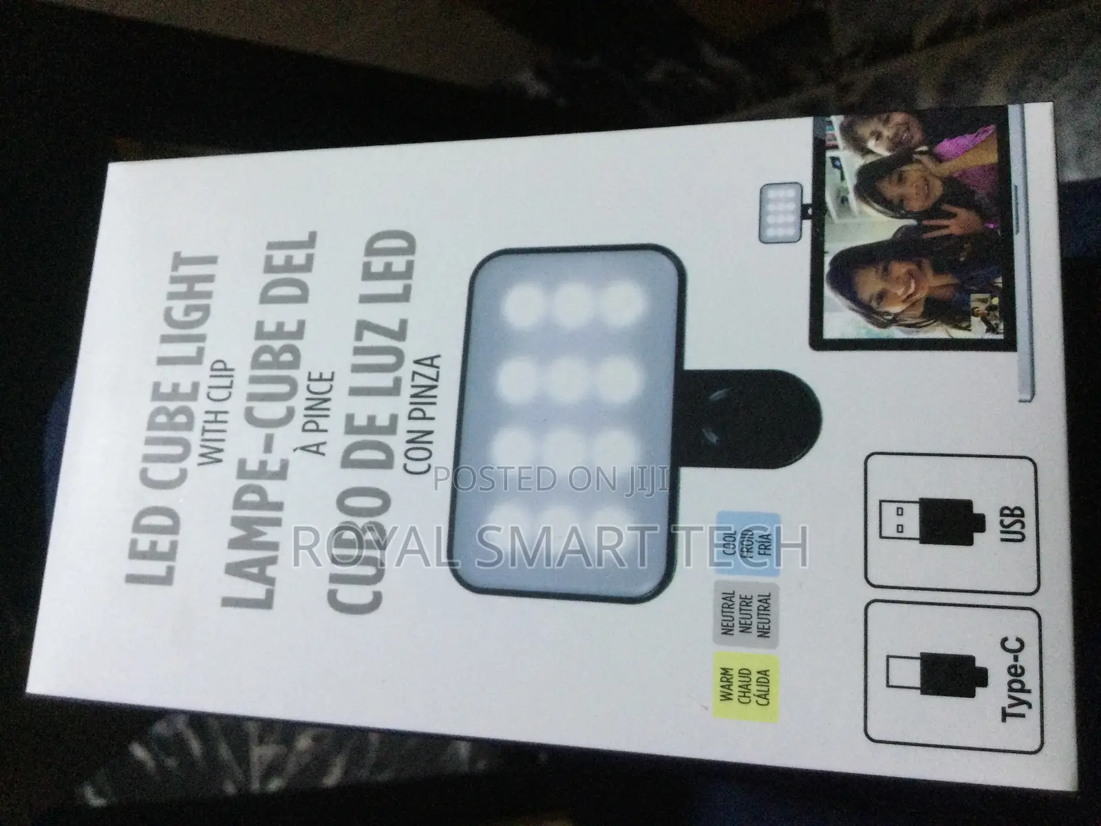 Cube Light With Clip