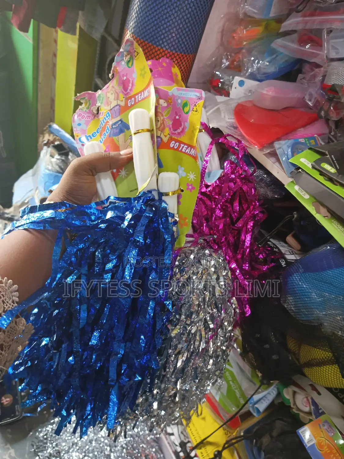 Cheerleaders Pom Poms
