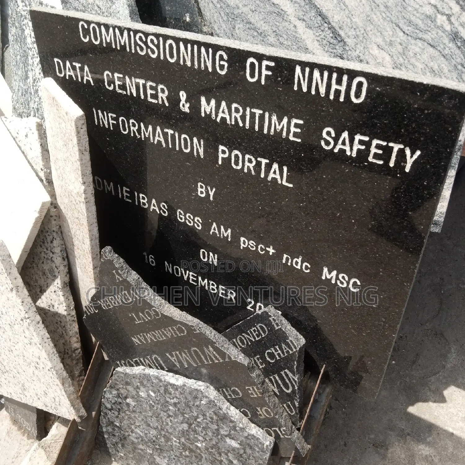 Marble Engraving and Inscriptions.