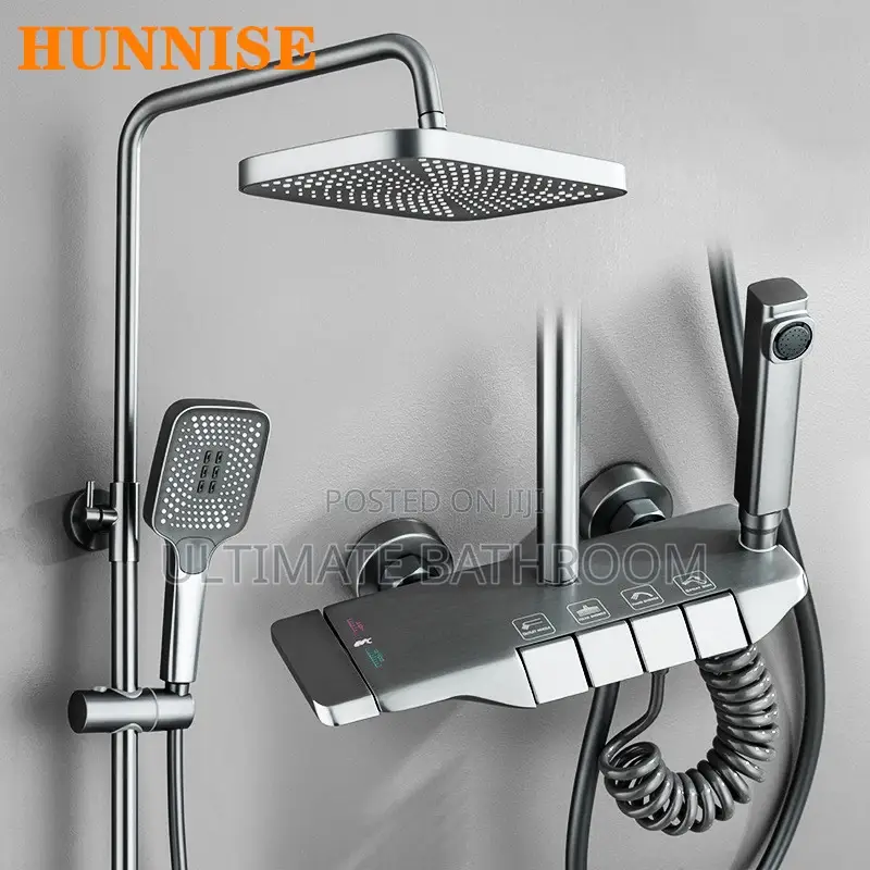 Gun Gray Color Bath Shower