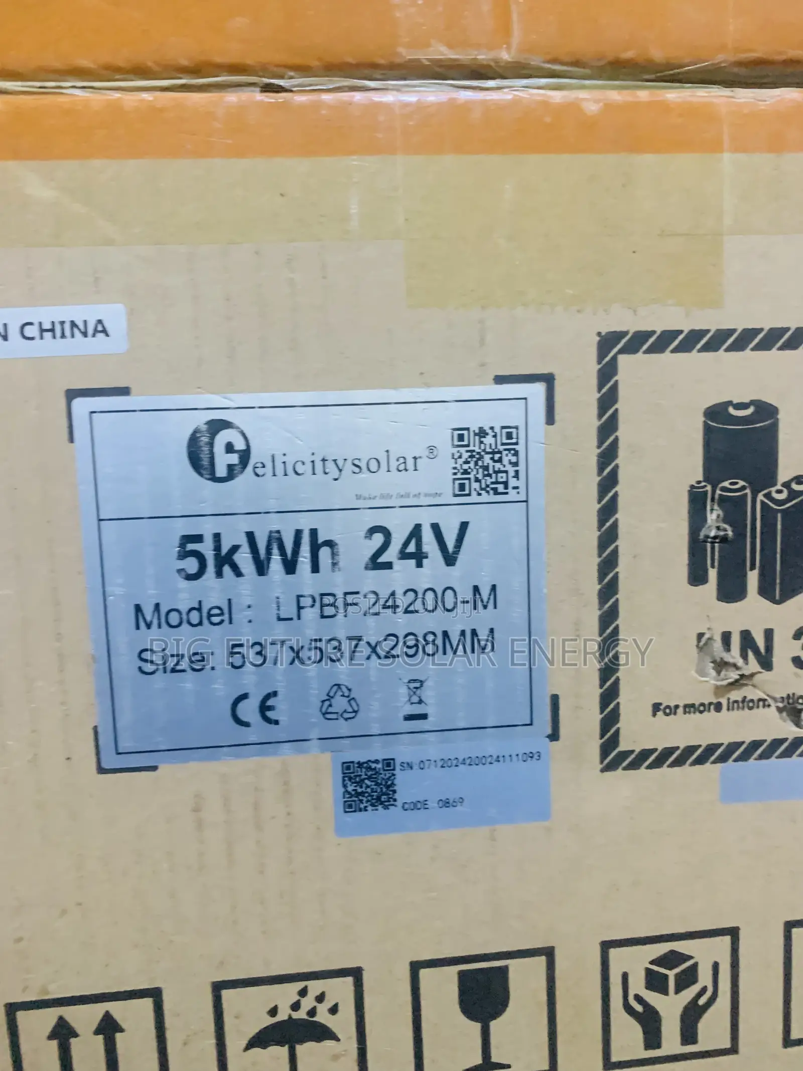 5kwh 24V Felicity Lithium Battery