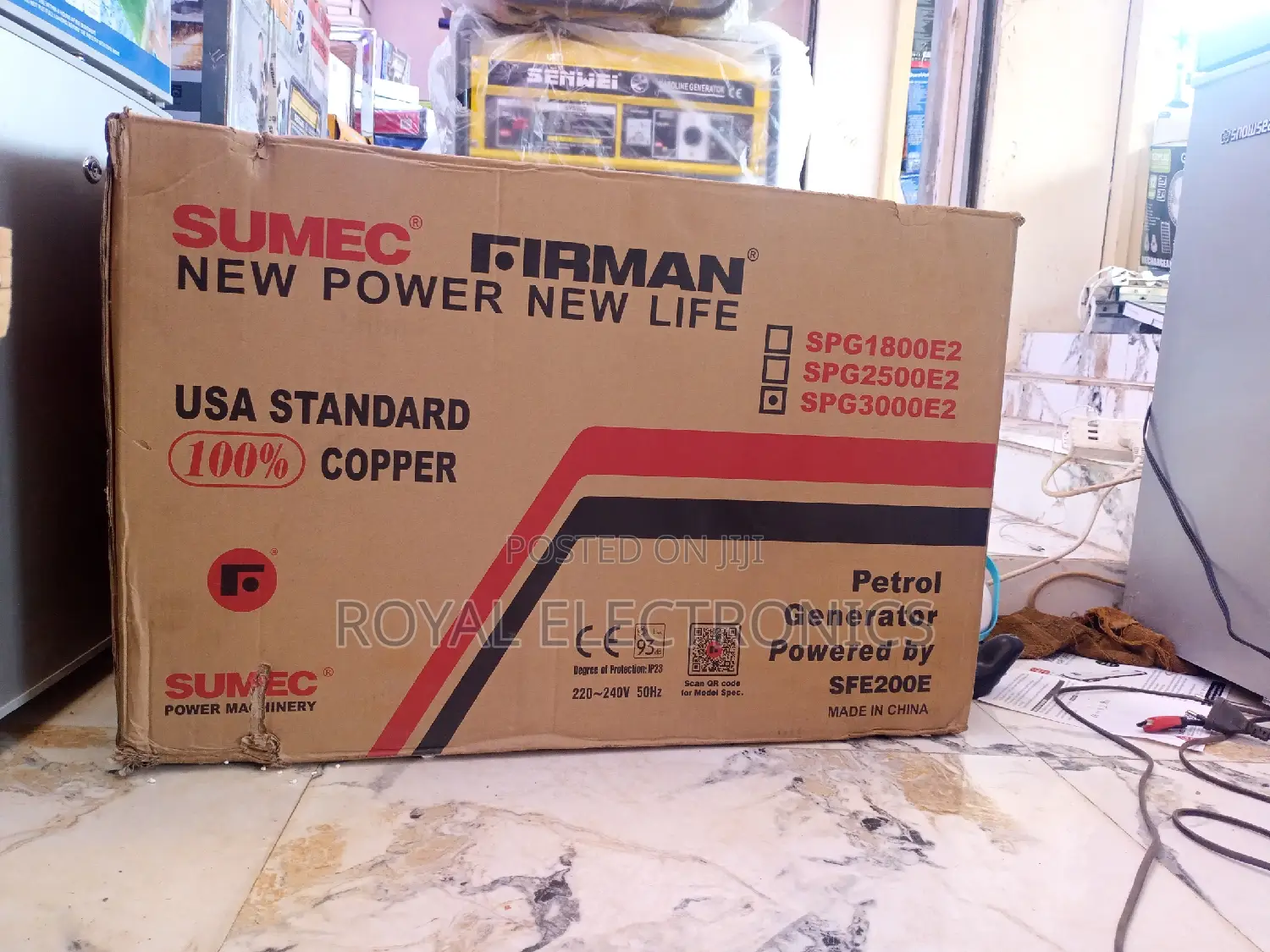 Heavy Duty Sumec Firman 3kva Key Start Generator