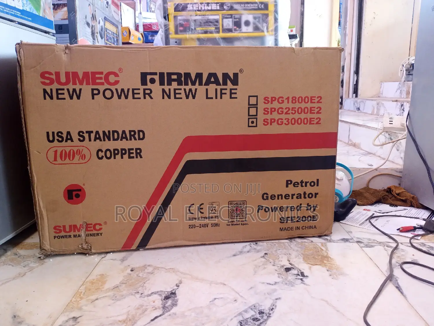 Heavy Duty Sumec Firman 3kva Key Start Generator