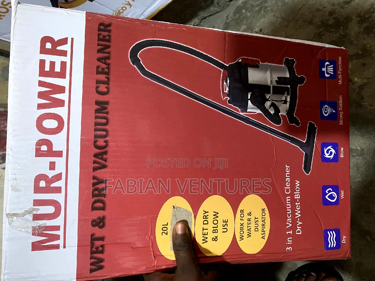 Original Wet and Dry Vacuum Cleaner 20L MUR=POWER