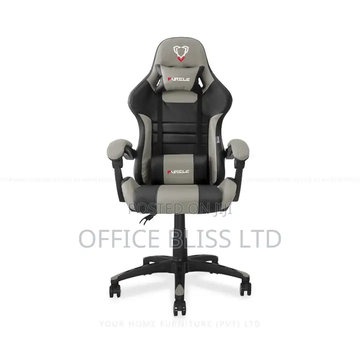 Furgle Racing Game Chair (Black Gray)