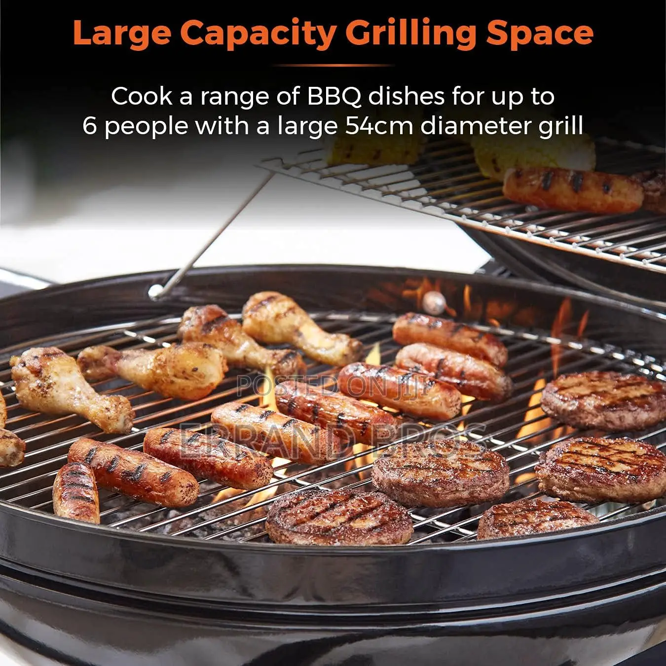 Towner, Black Orb Grill Pro With Side Tables
