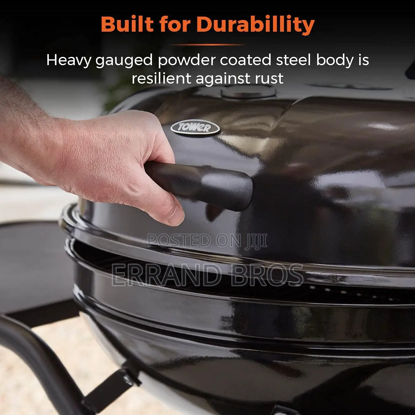 Towner, Black Orb Grill Pro With Side Tables